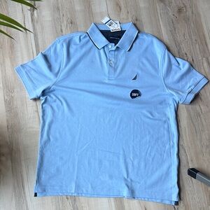 Nautica Men's Soft Blue Polo Shirt